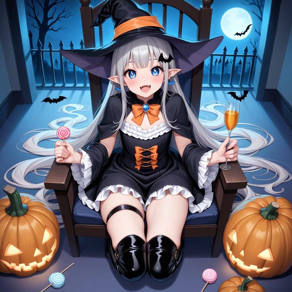 ハロウィン娘(AIイラスト)20241020