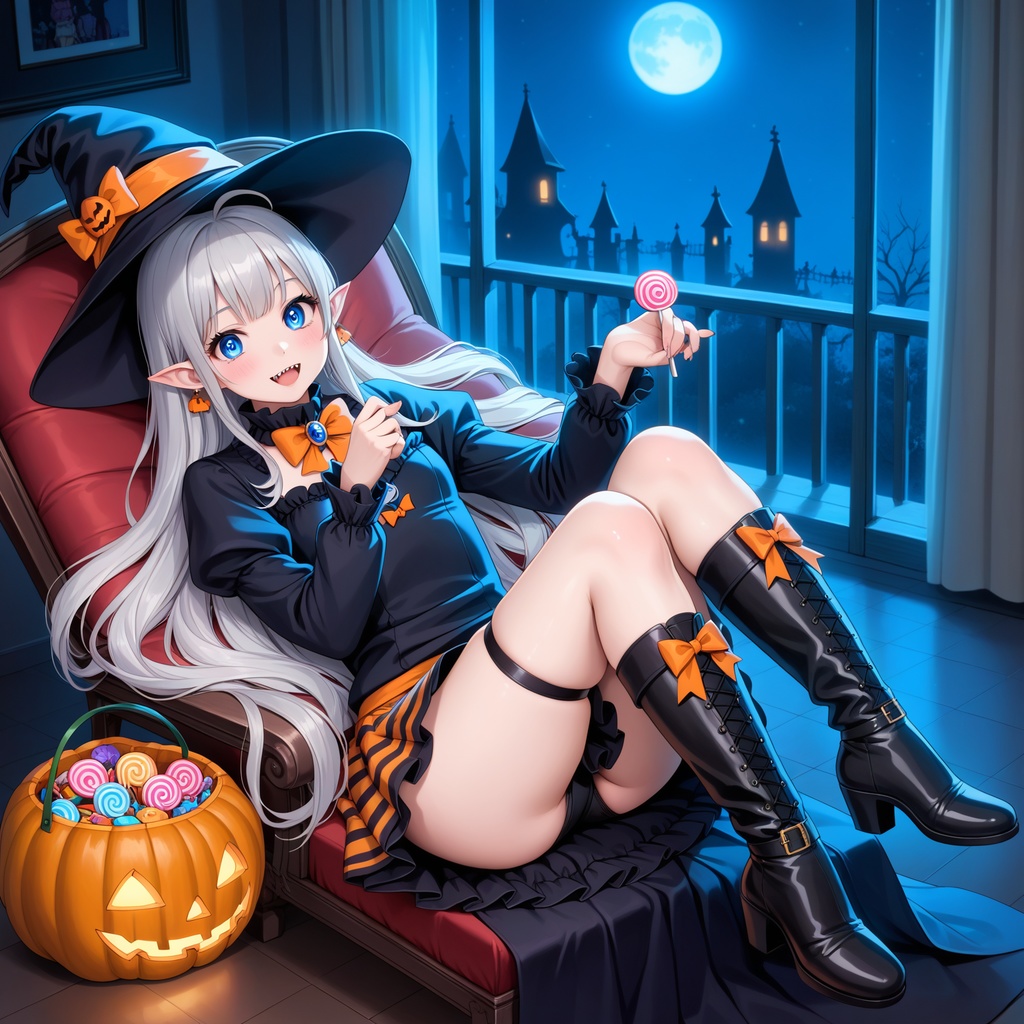 ハロウィン娘(AIイラスト)20241020