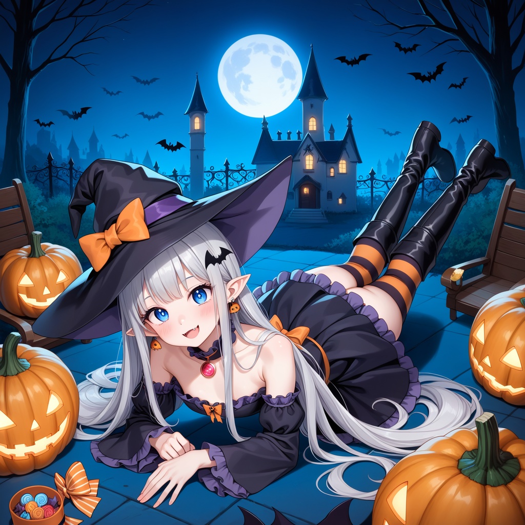 ハロウィン娘(AIイラスト)20241020