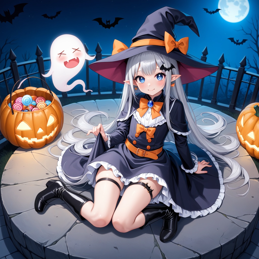 ハロウィン娘(AIイラスト)20241020