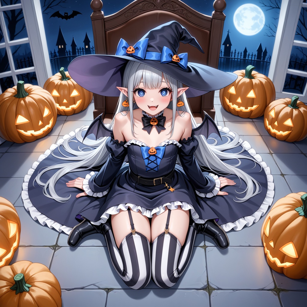 ハロウィン娘(AIイラスト)20241020