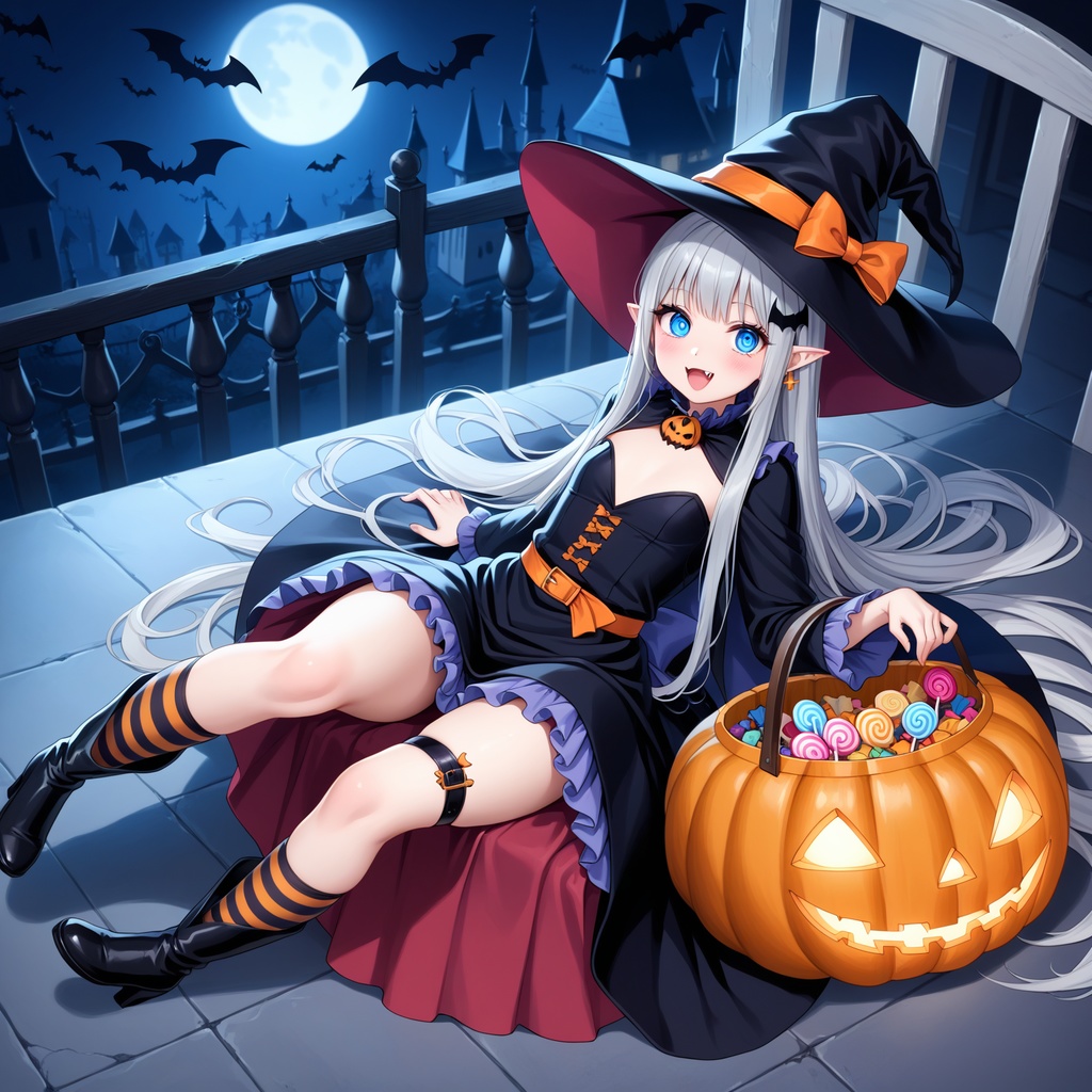 ハロウィン娘(AIイラスト)20241020