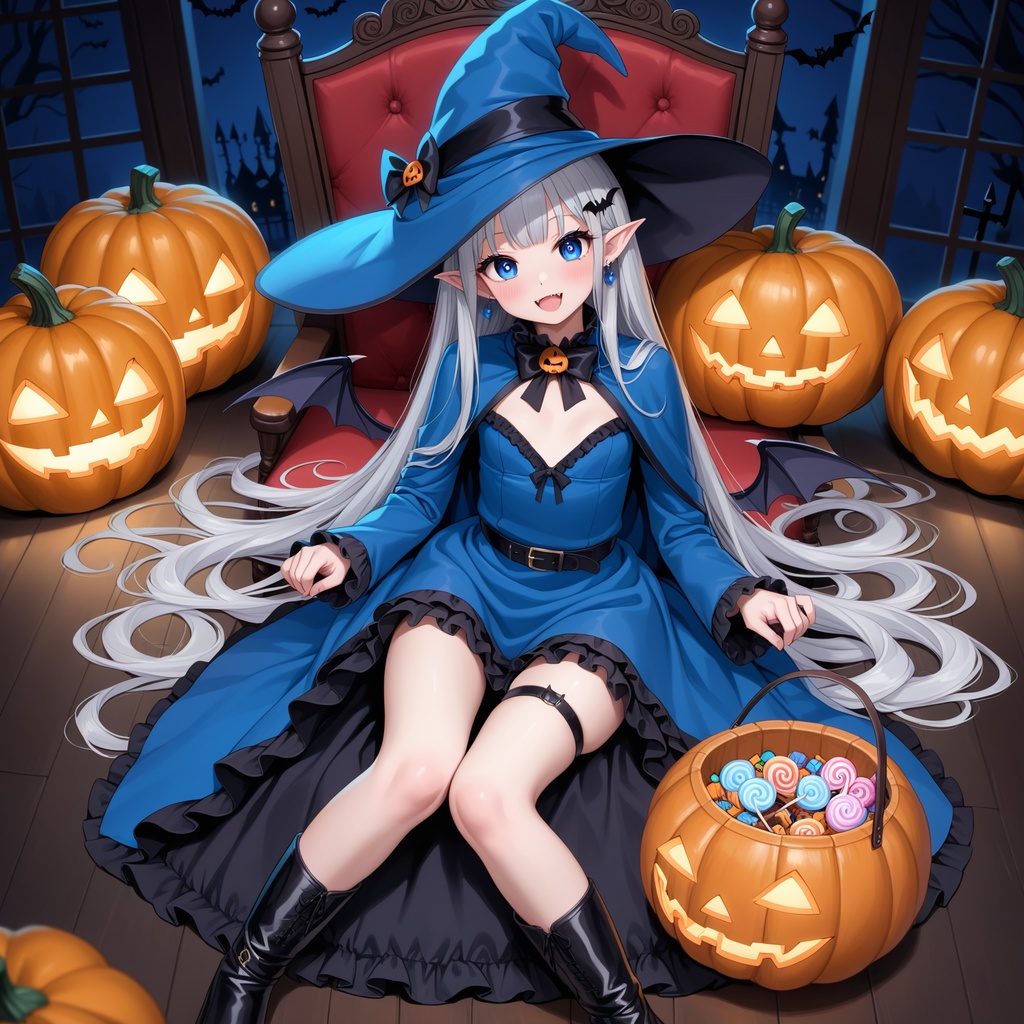 ハロウィン娘(AIイラスト)20241020