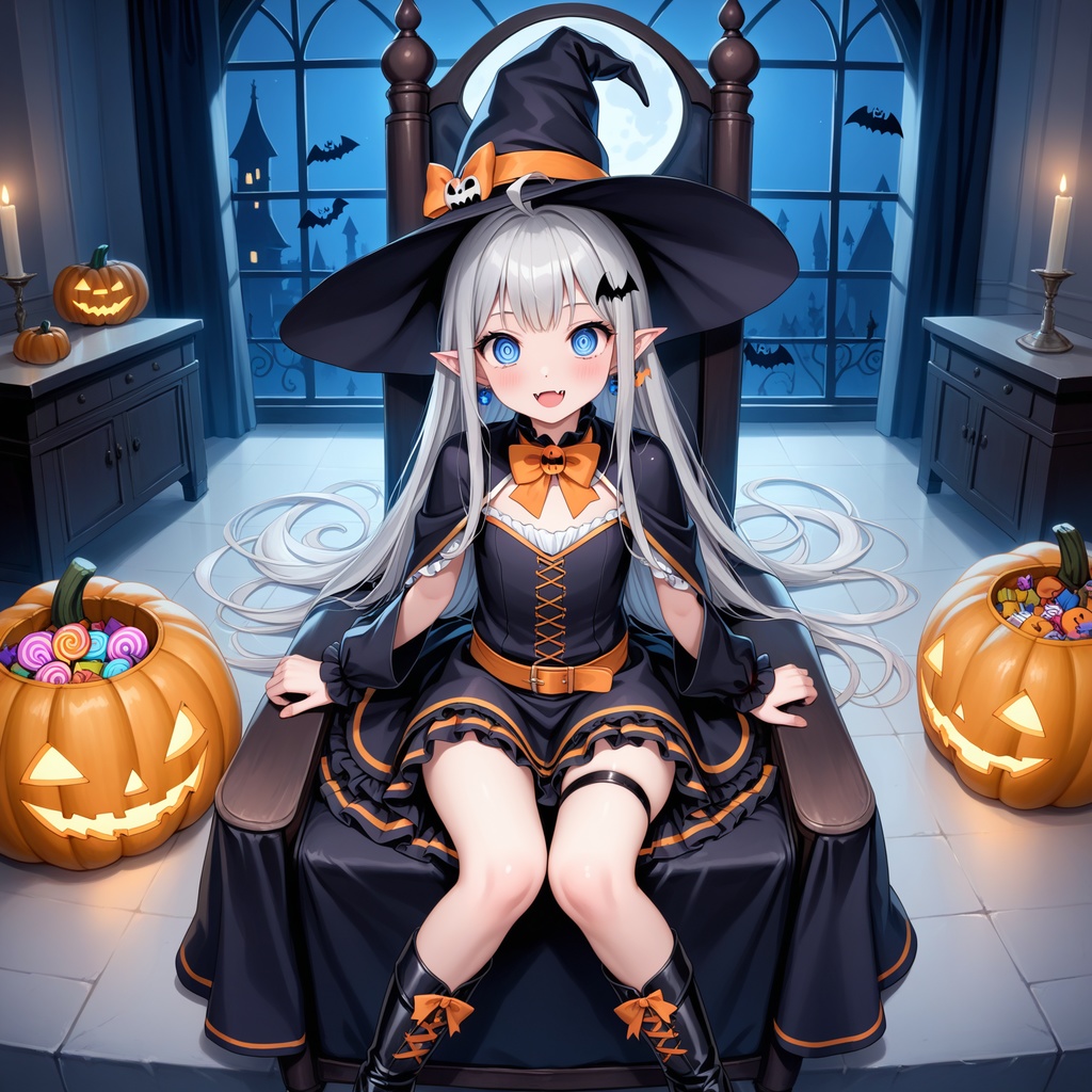 ハロウィン娘(AIイラスト)20241020