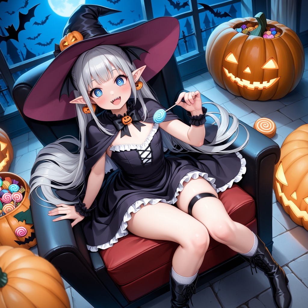 ハロウィン娘(AIイラスト)20241020