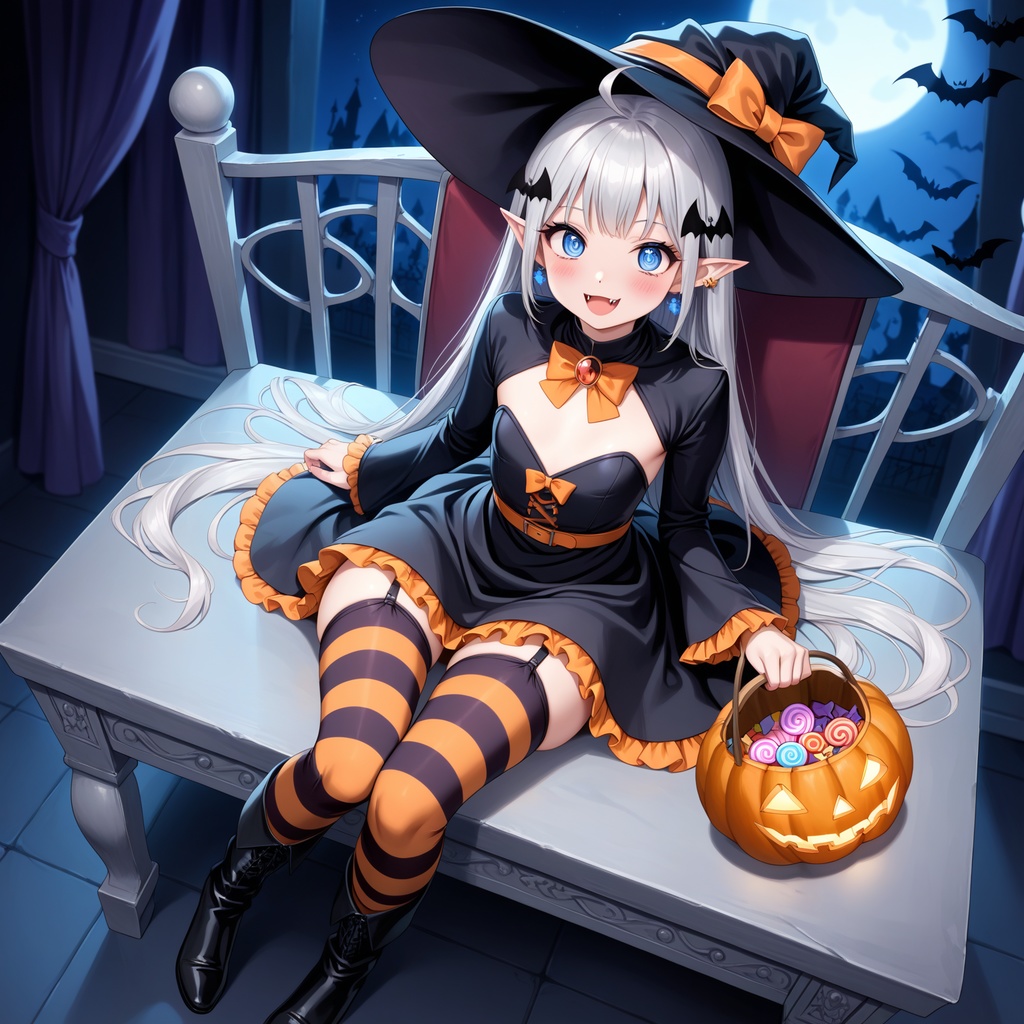 ハロウィン娘(AIイラスト)20241020