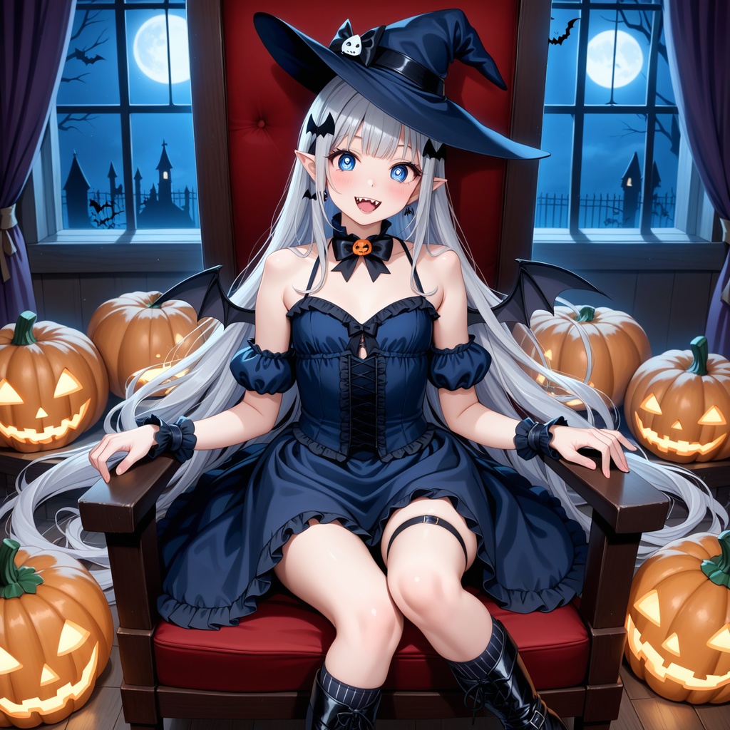 ハロウィン娘(AIイラスト)20241020