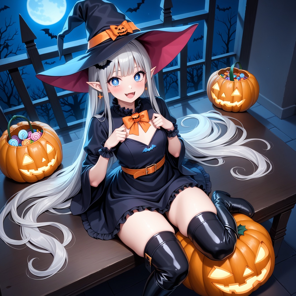 ハロウィン娘(AIイラスト)20241020