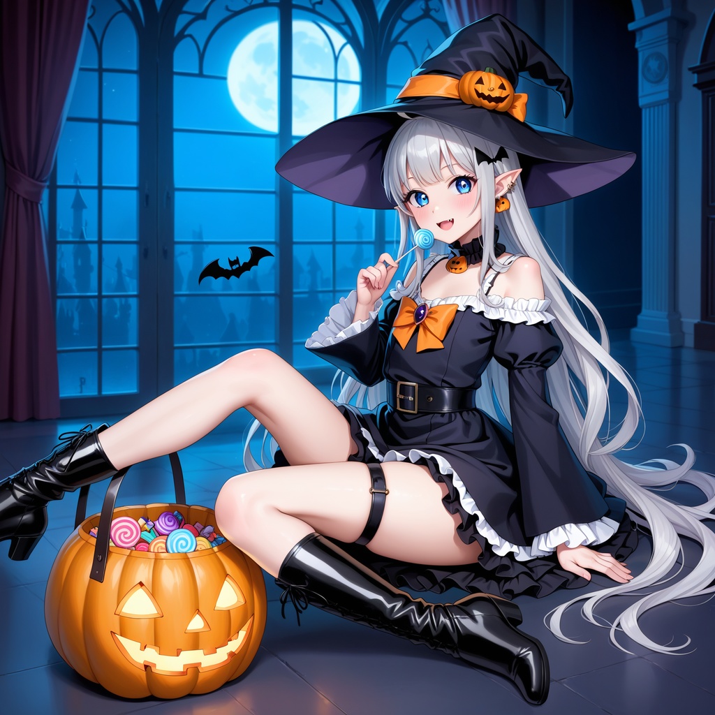 ハロウィン娘(AIイラスト)20241020