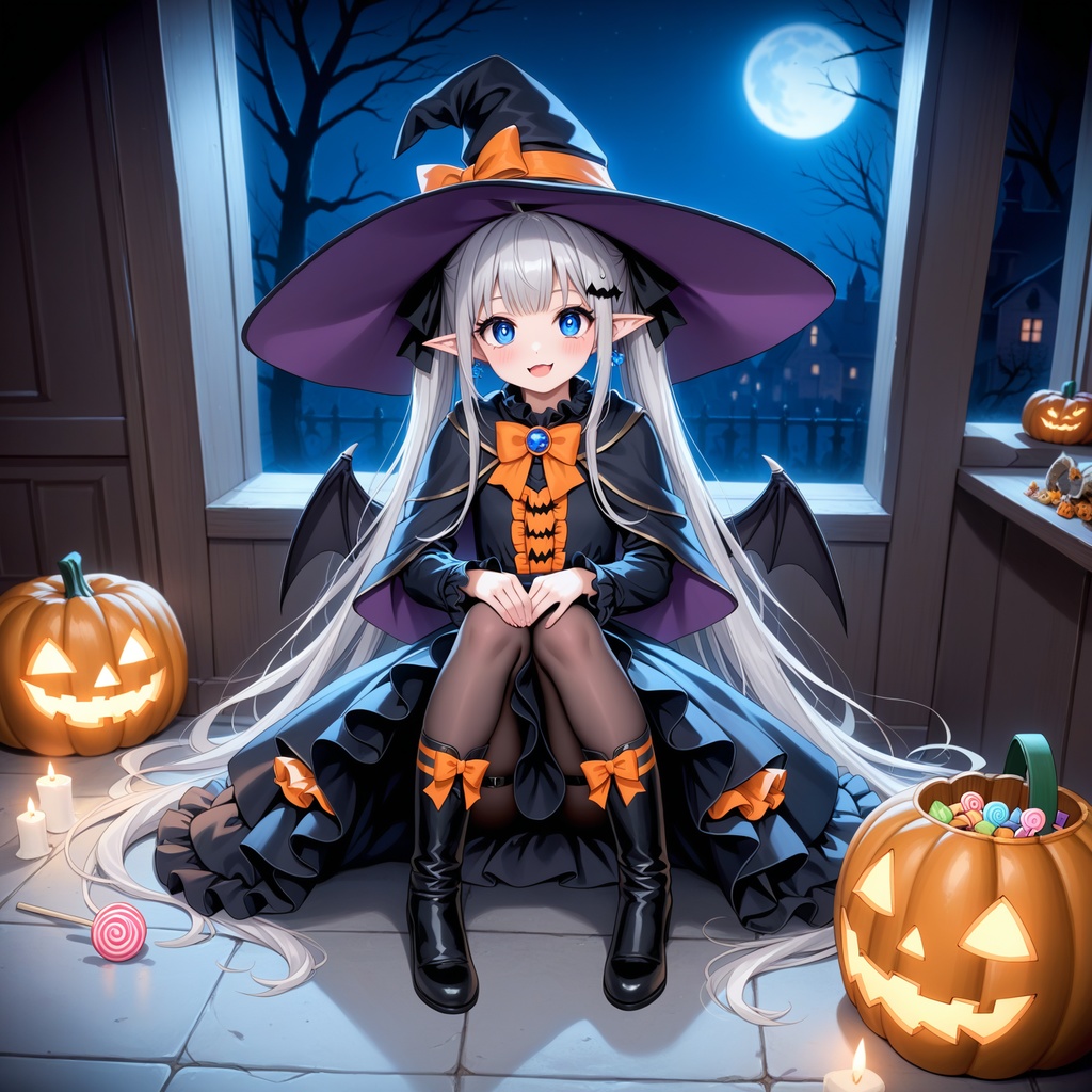 ハロウィン娘(AIイラスト)20241020