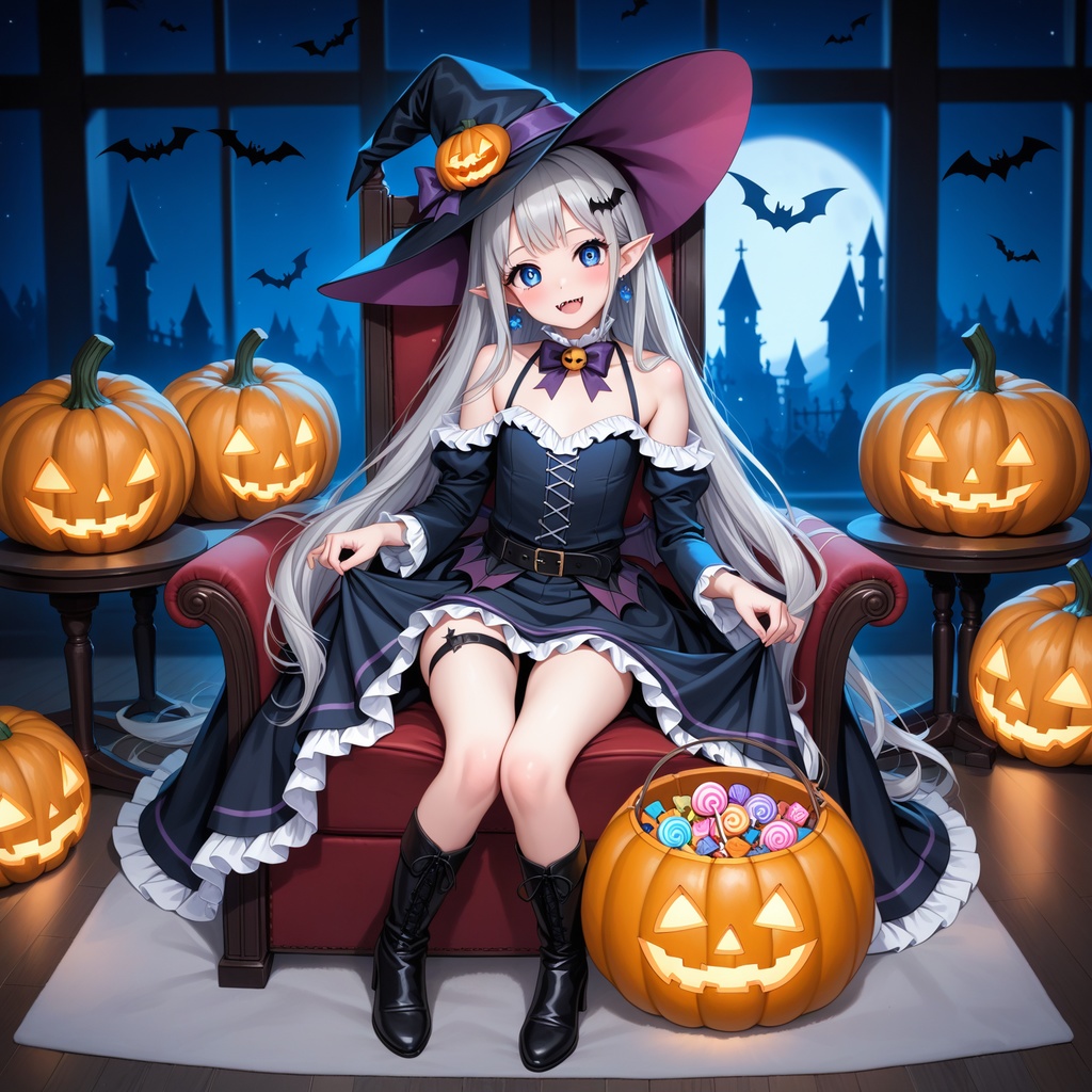 ハロウィン娘(AIイラスト)20241020