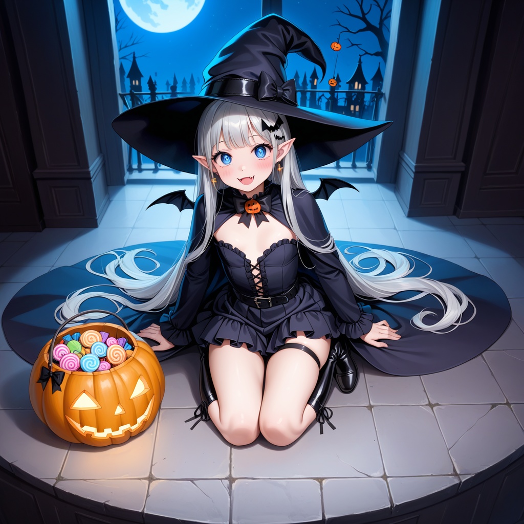 ハロウィン娘(AIイラスト)20241020