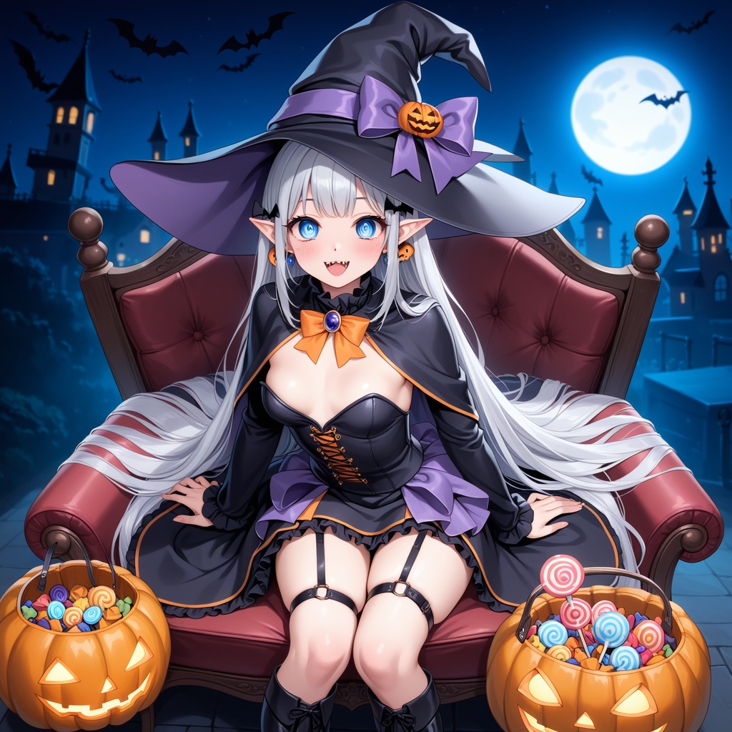 ハロウィン娘(AIイラスト)20241020