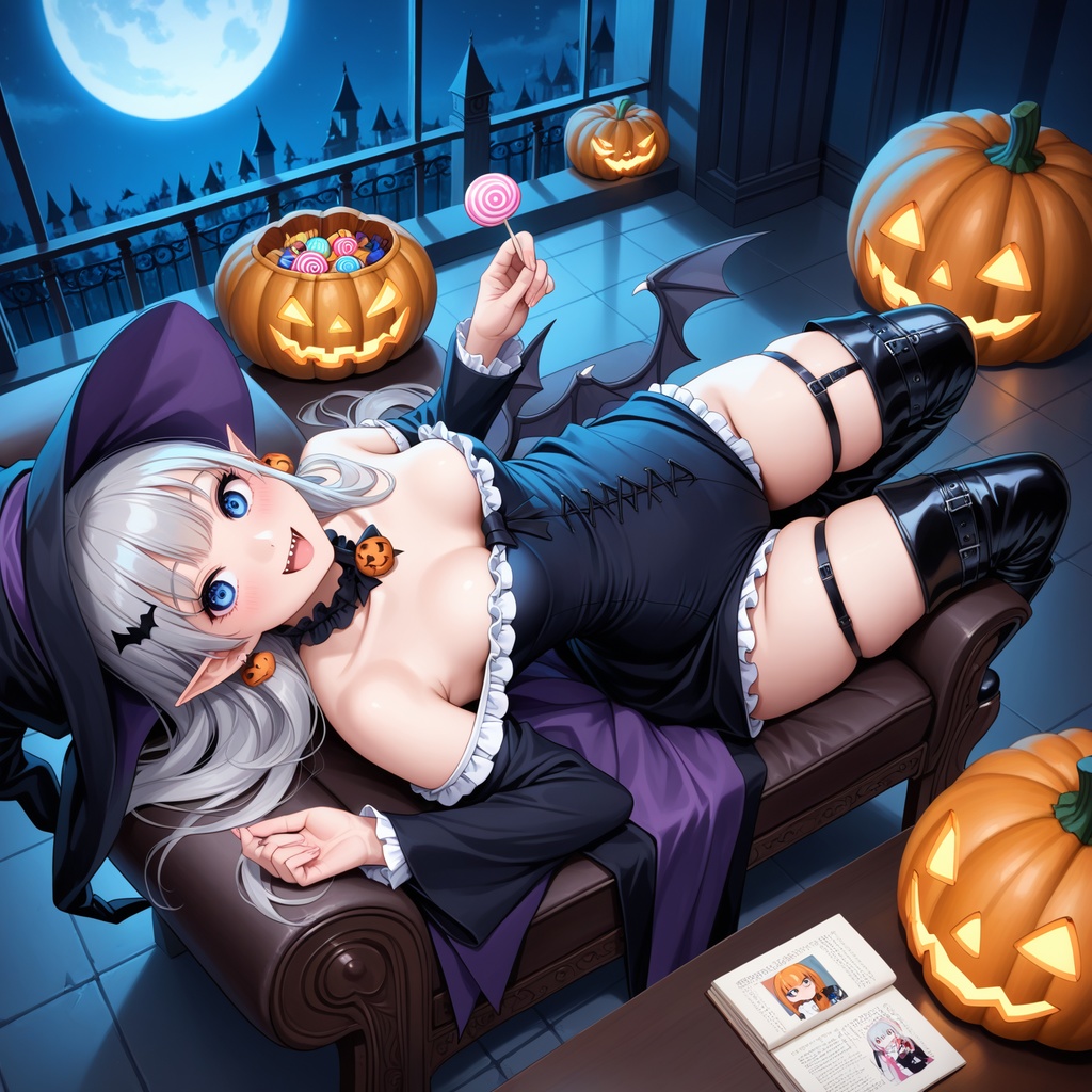 ハロウィン娘(AIイラスト)20241020