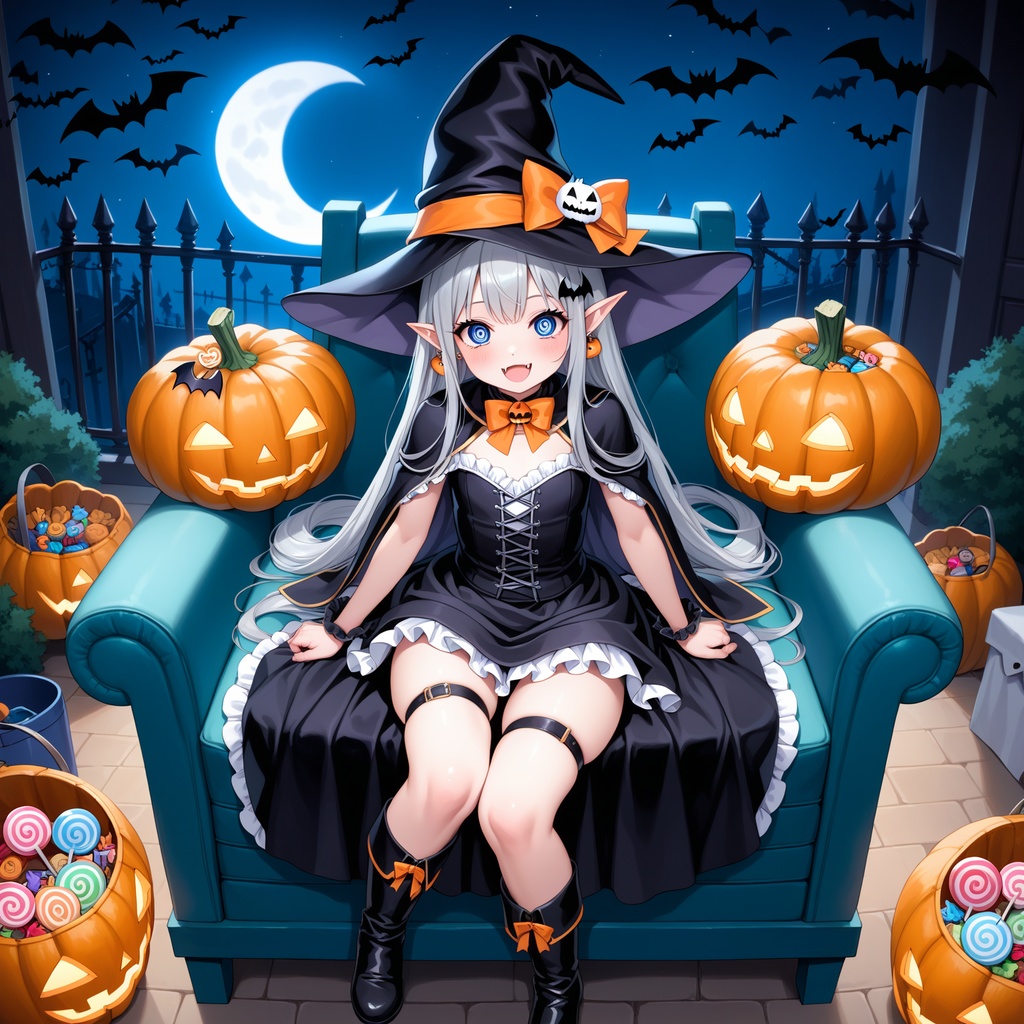 ハロウィン娘(AIイラスト)20241020