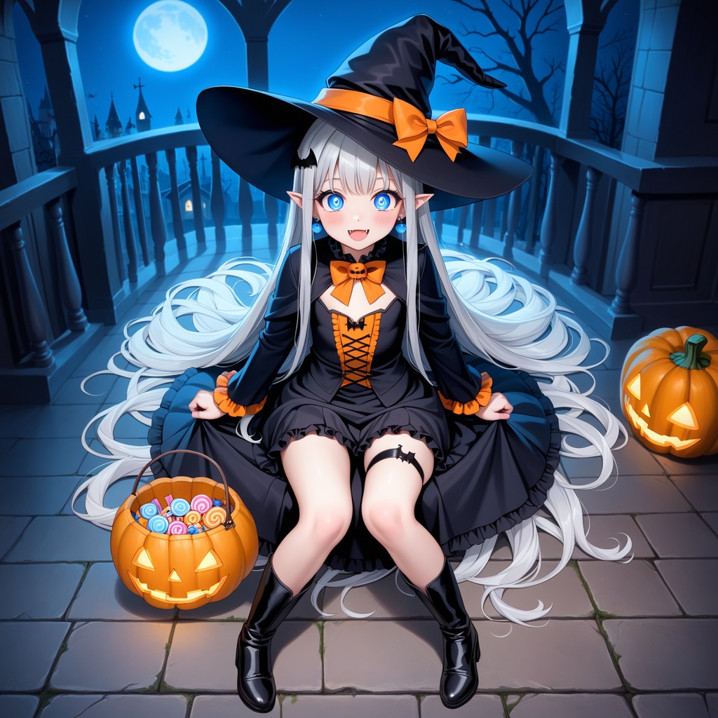 ハロウィン娘(AIイラスト)20241020