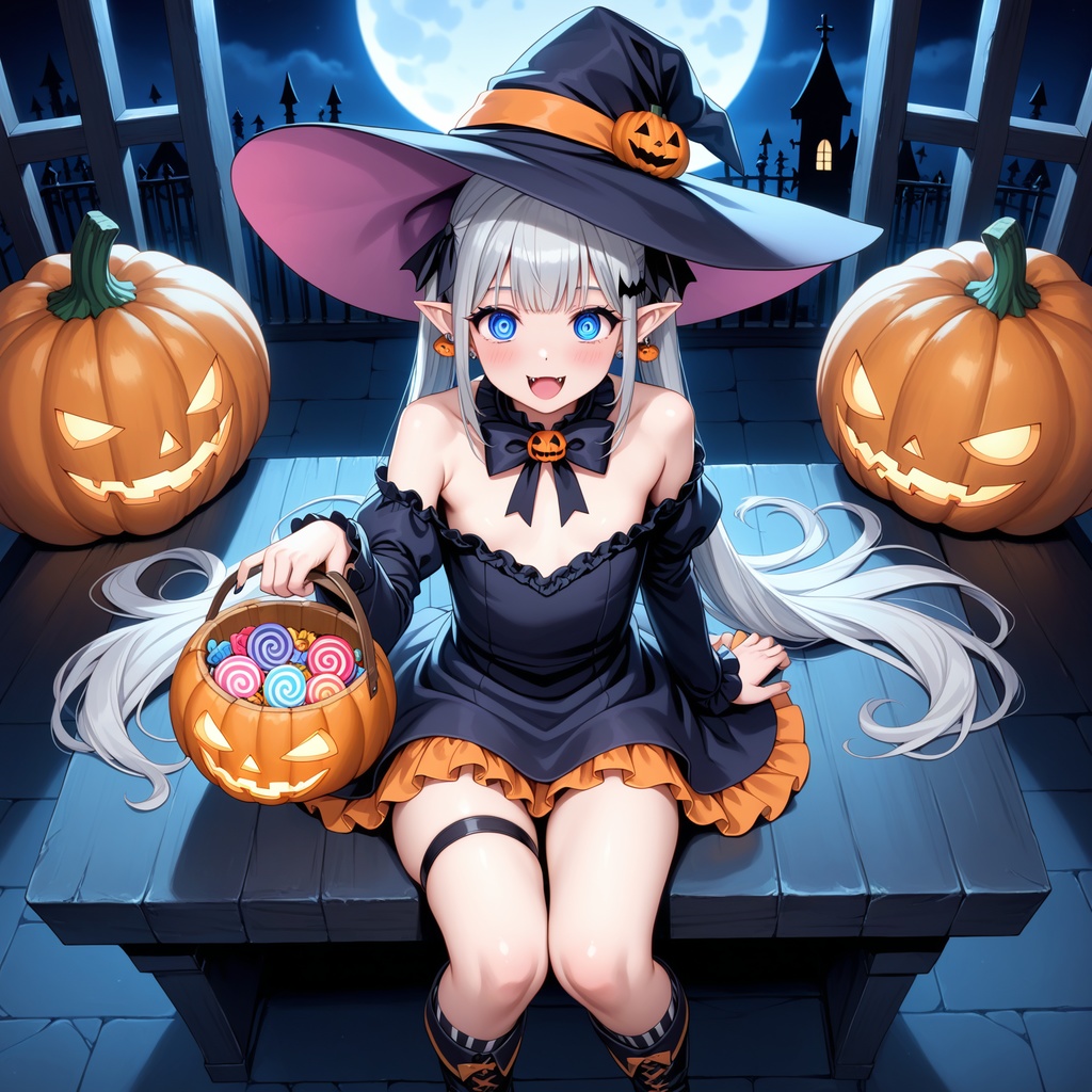 ハロウィン娘(AIイラスト)20241020