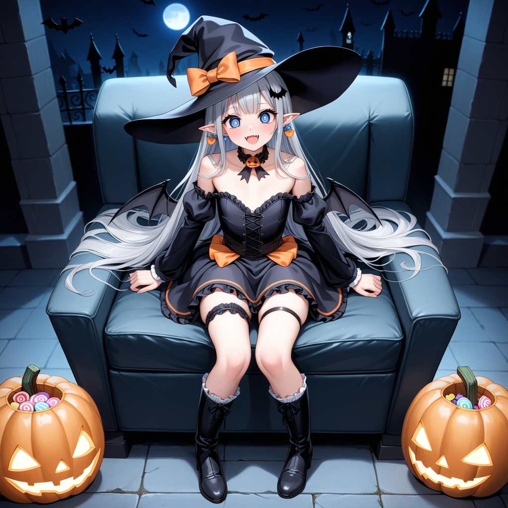 ハロウィン娘(AIイラスト)20241020