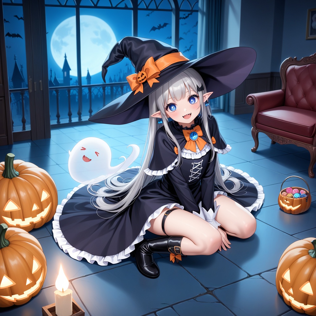 ハロウィン娘(AIイラスト)20241020