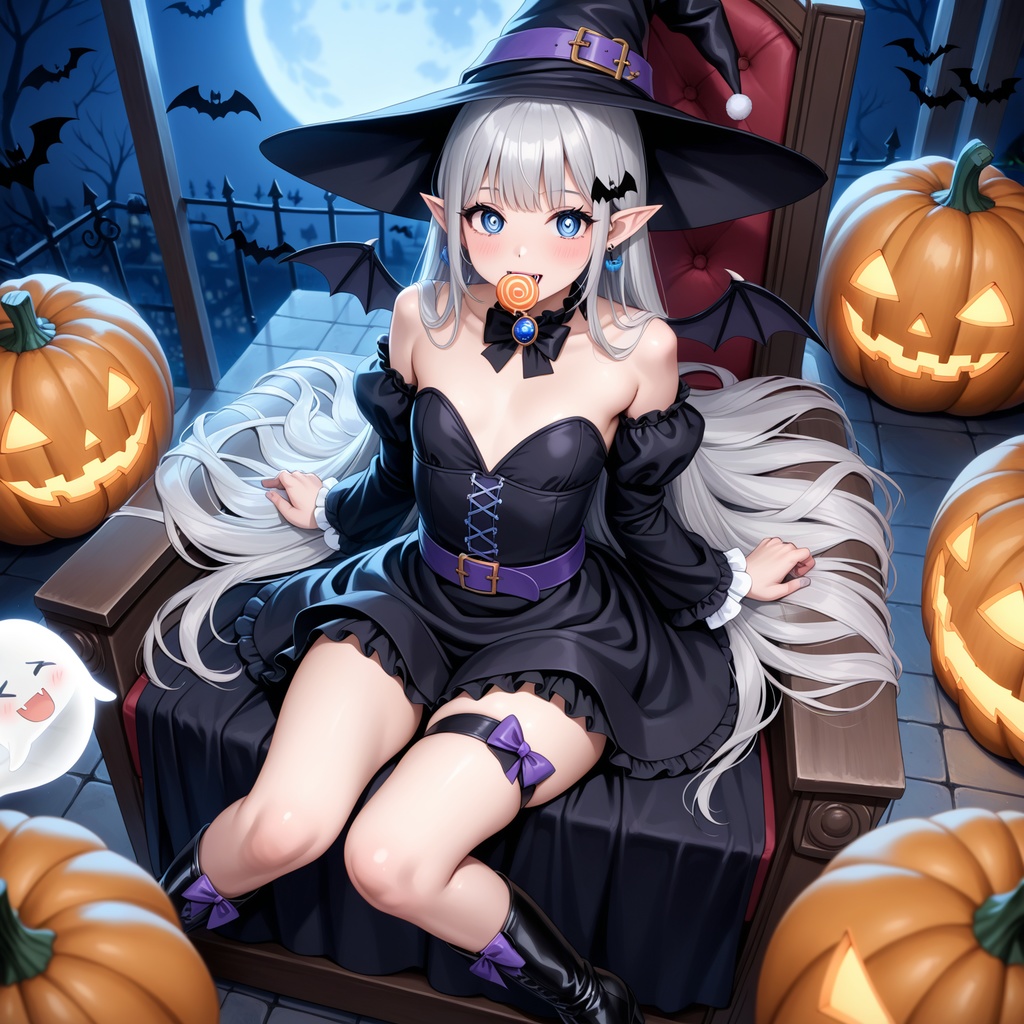 ハロウィン娘(AIイラスト)20241020