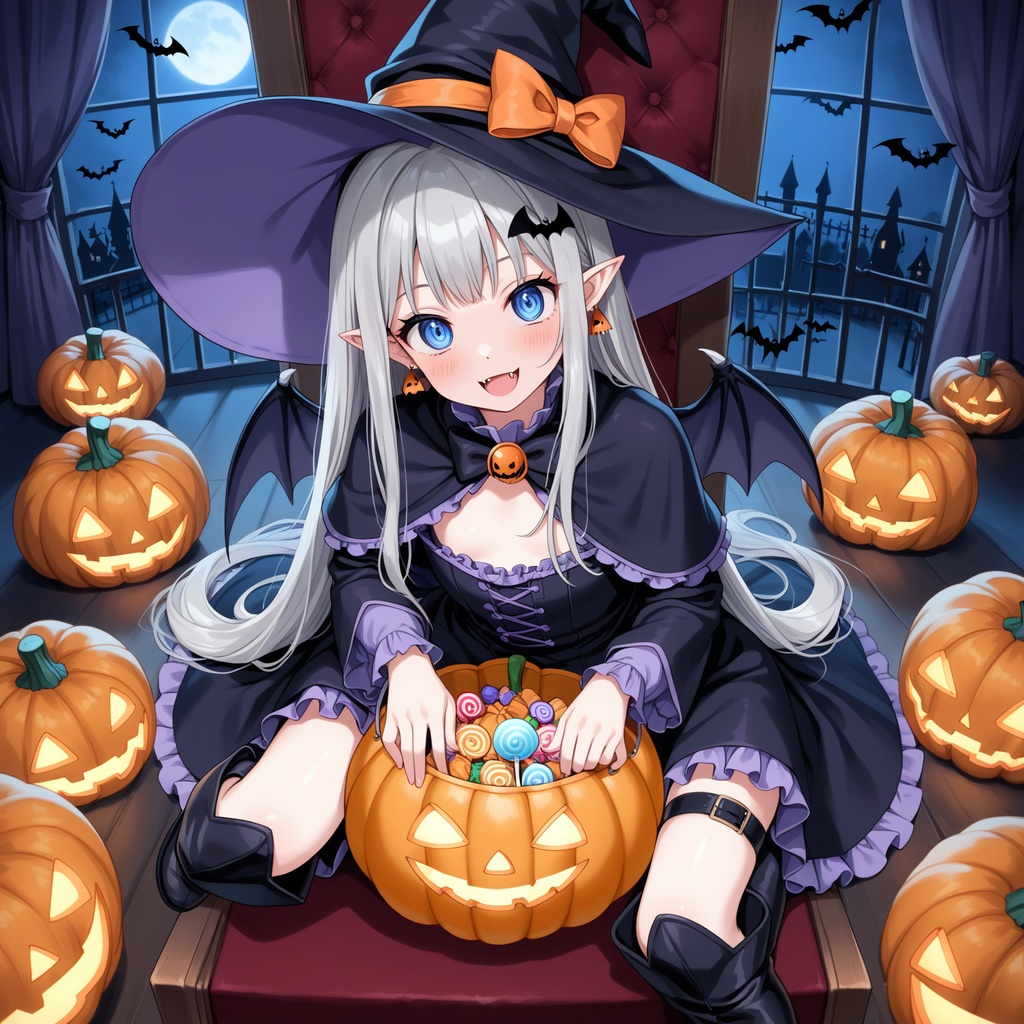 ハロウィン娘(AIイラスト)20241020