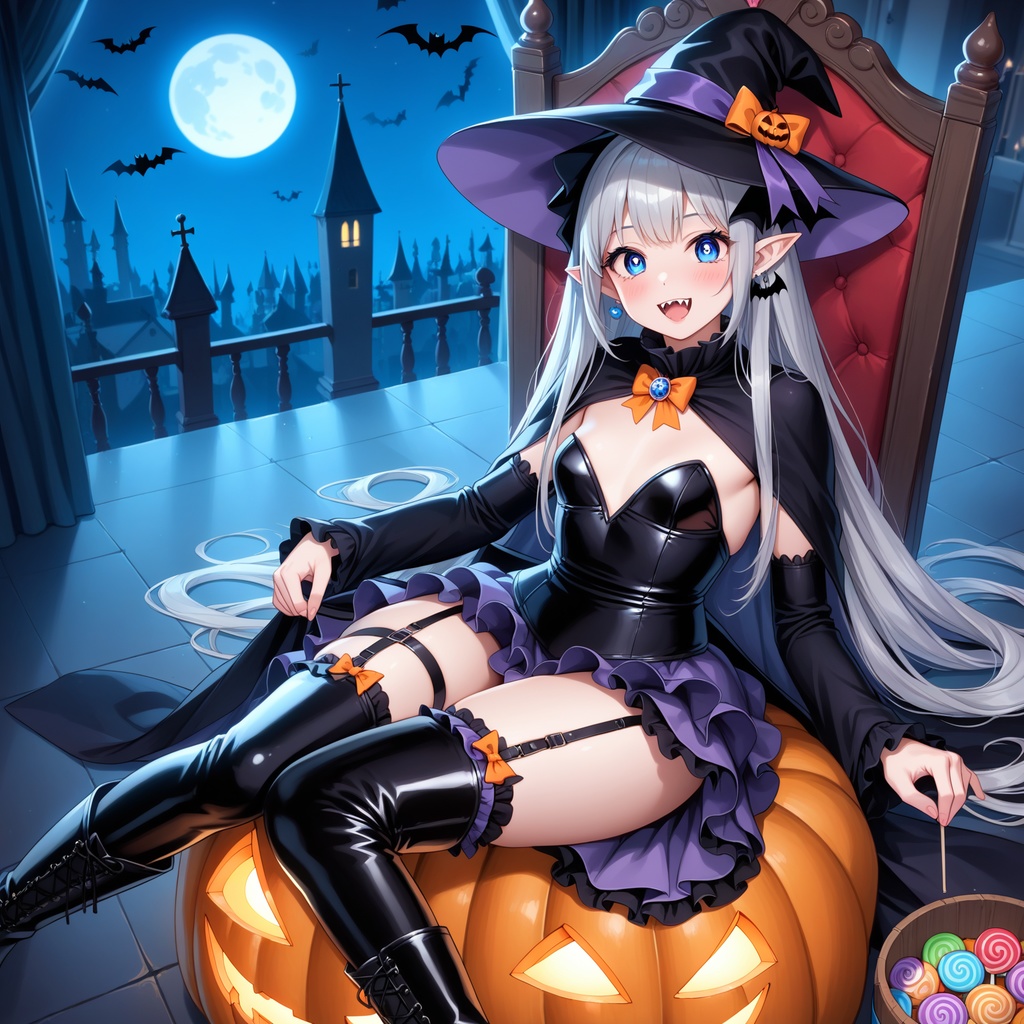 ハロウィン娘(AIイラスト)20241020