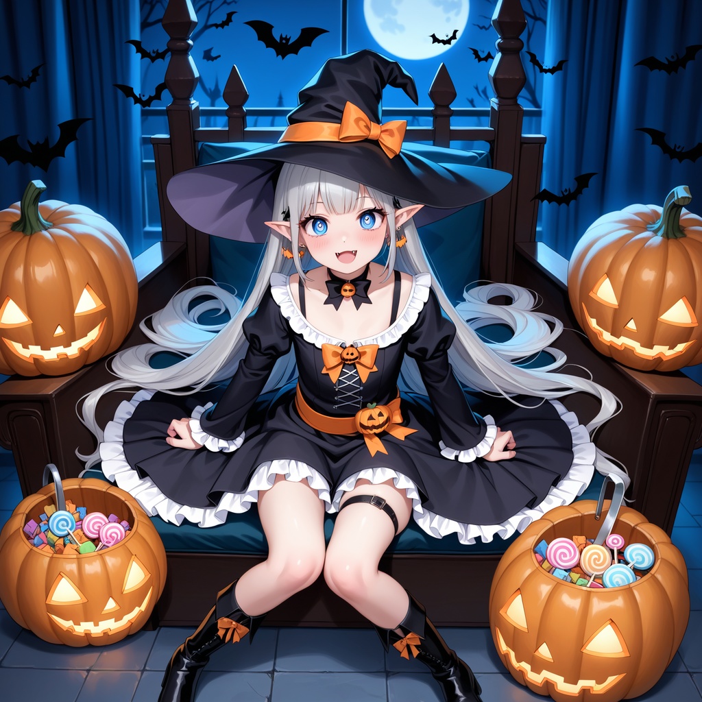 ハロウィン娘(AIイラスト)20241020