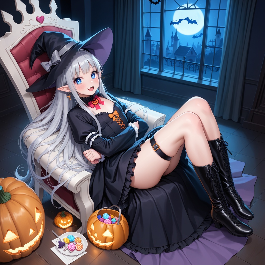 ハロウィン娘(AIイラスト)20241020