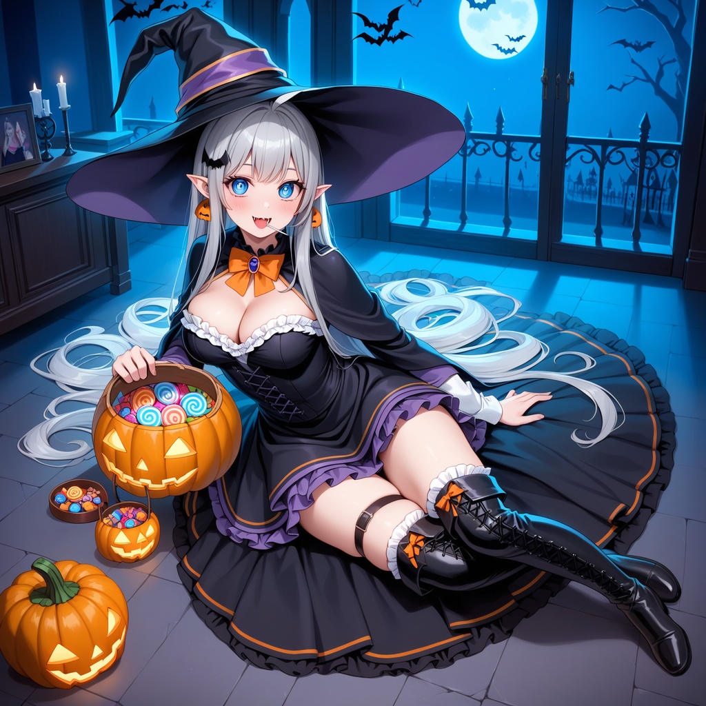 ハロウィン娘(AIイラスト)20241020