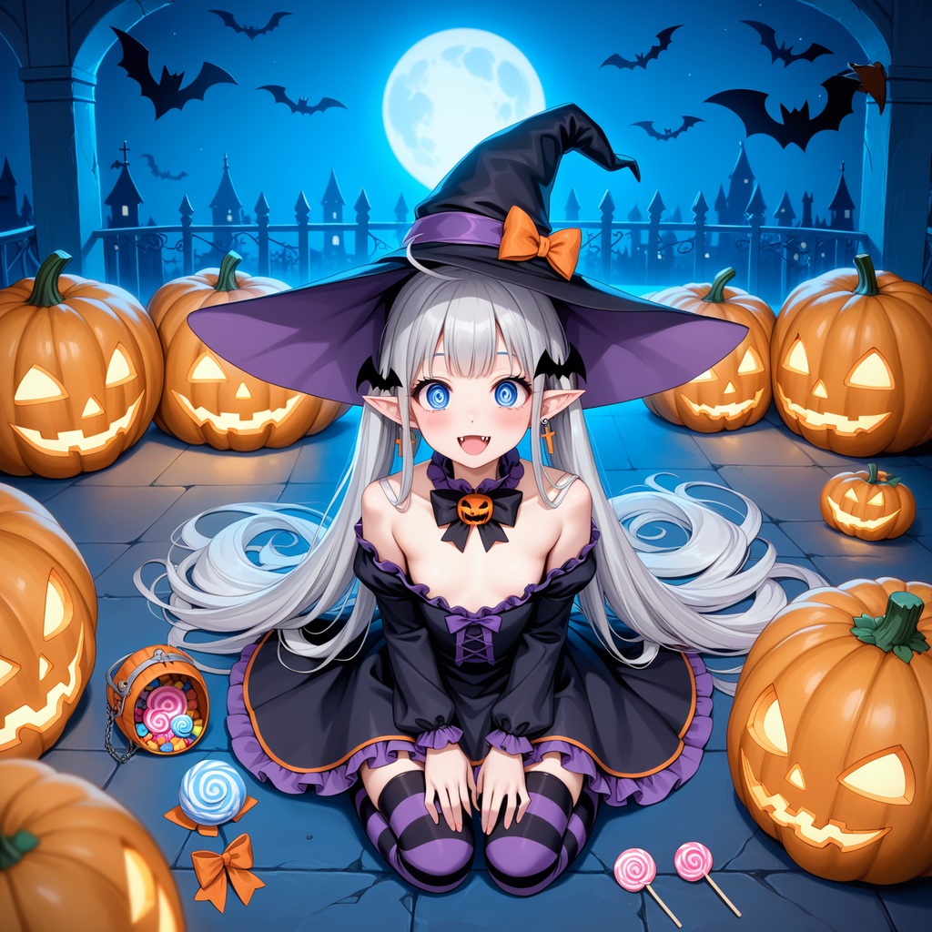 ハロウィン娘(AIイラスト)20241020