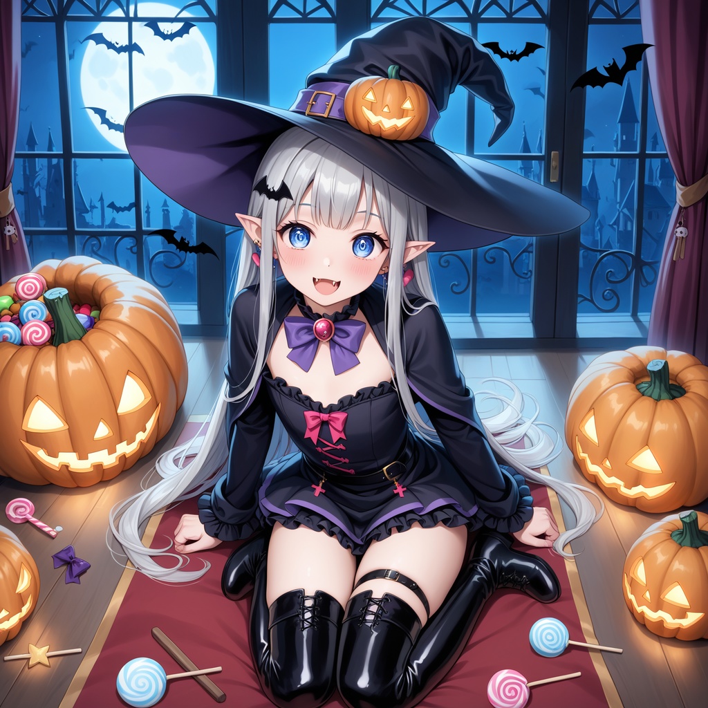 ハロウィン娘(AIイラスト)20241020