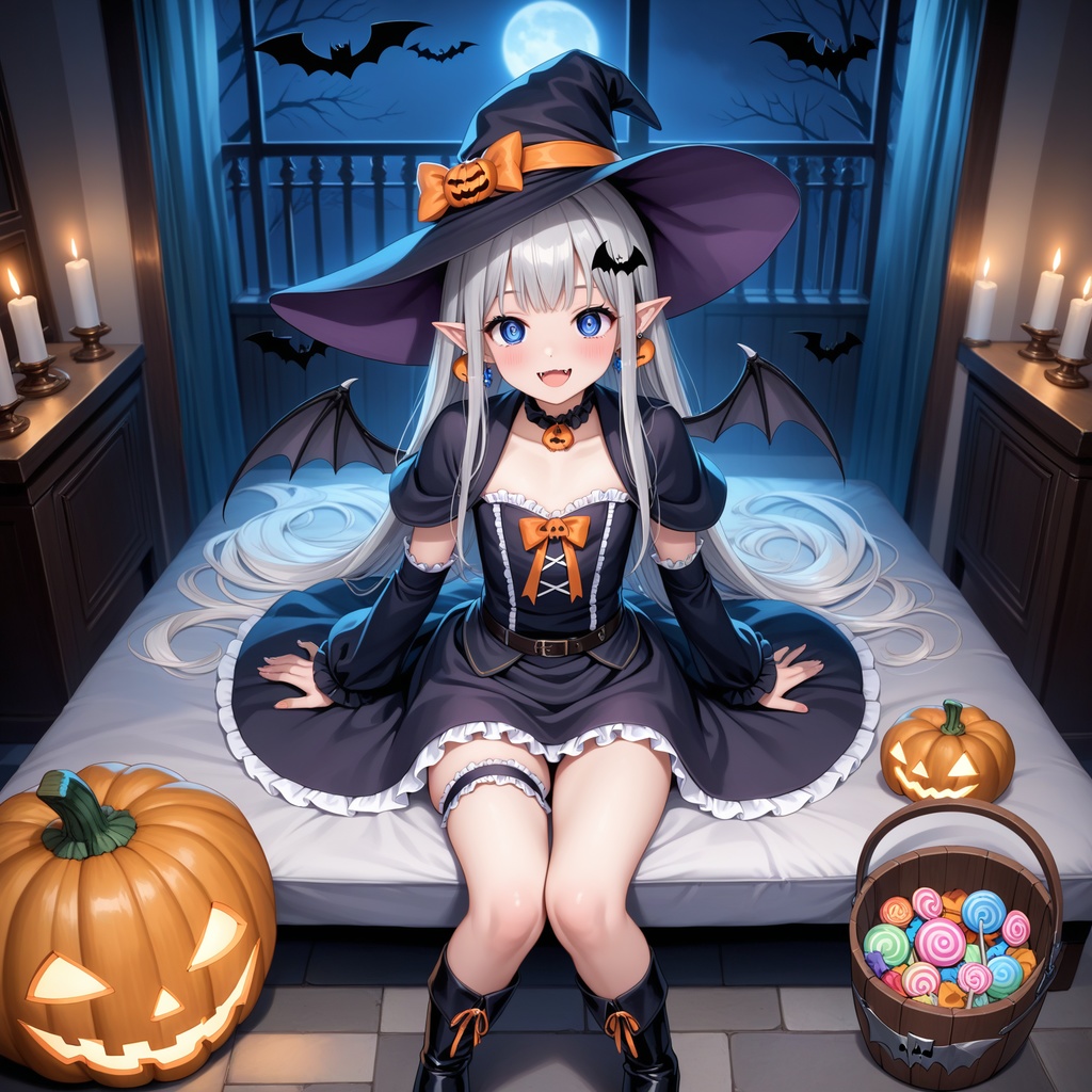 ハロウィン娘(AIイラスト)20241020