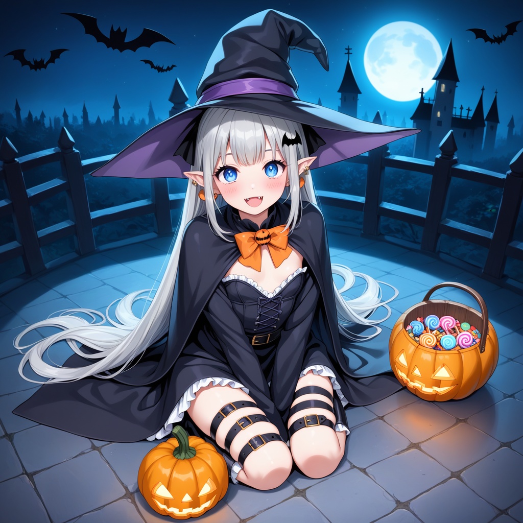 ハロウィン娘(AIイラスト)20241020