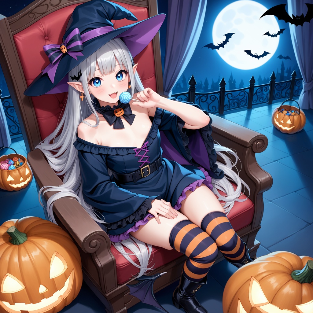 ハロウィン娘(AIイラスト)20241020