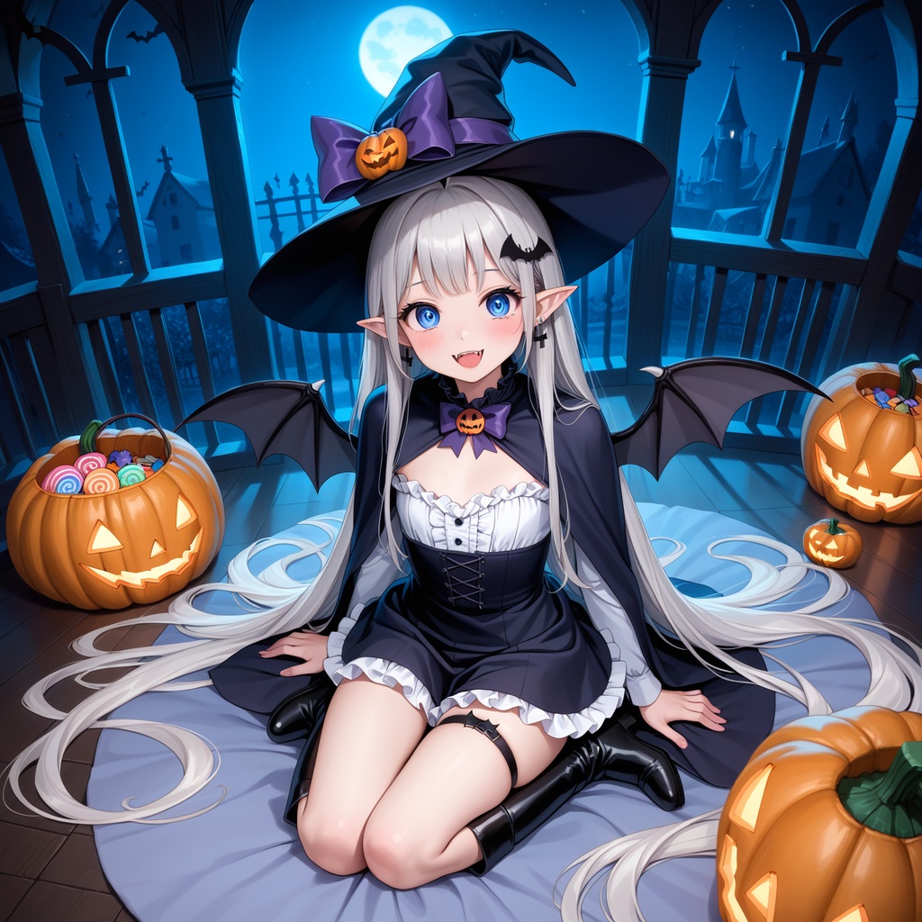 ハロウィン娘(AIイラスト)20241020