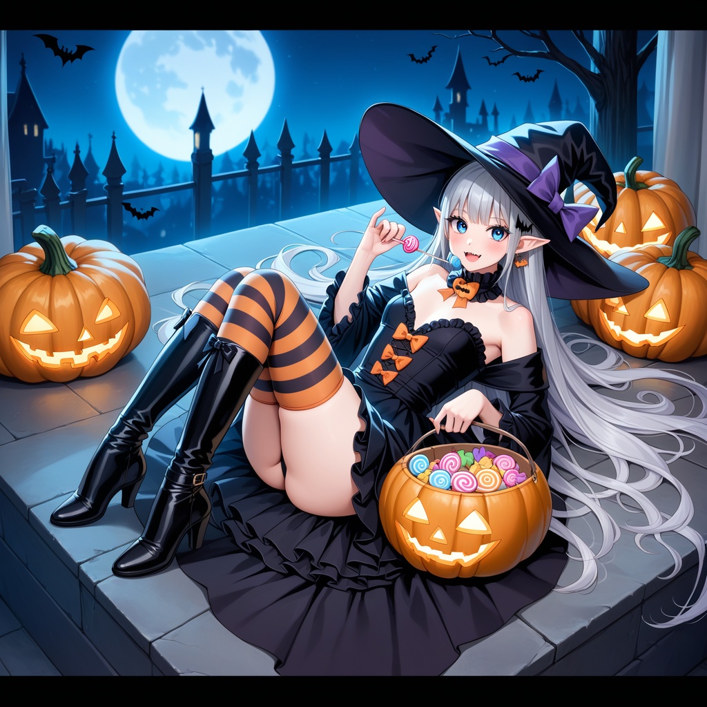 ハロウィン娘(AIイラスト)20241020