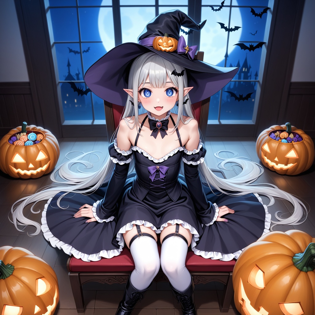ハロウィン娘(AIイラスト)20241020