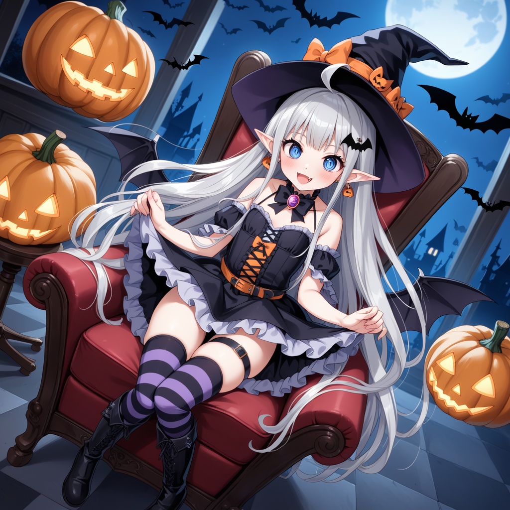 ハロウィン娘(AIイラスト)20241020