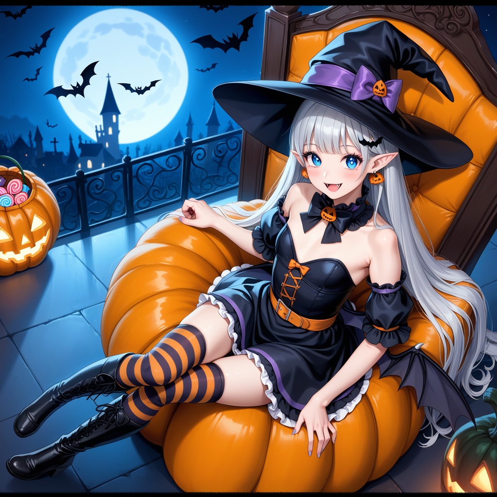 ハロウィン娘(AIイラスト)20241020