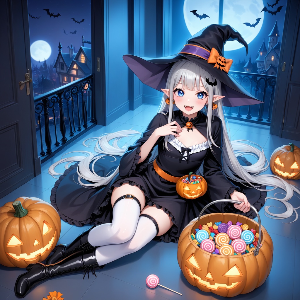 ハロウィン娘(AIイラスト)20241020