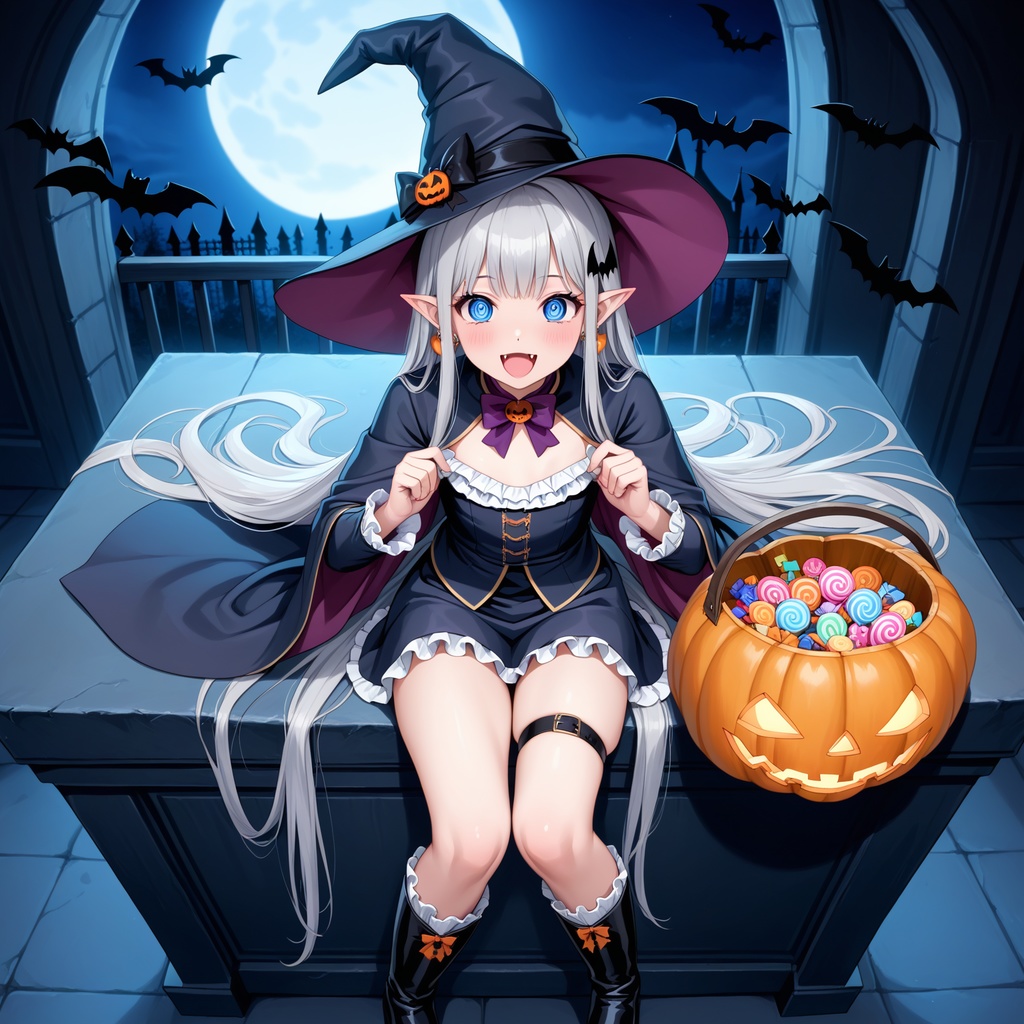 ハロウィン娘(AIイラスト)20241020