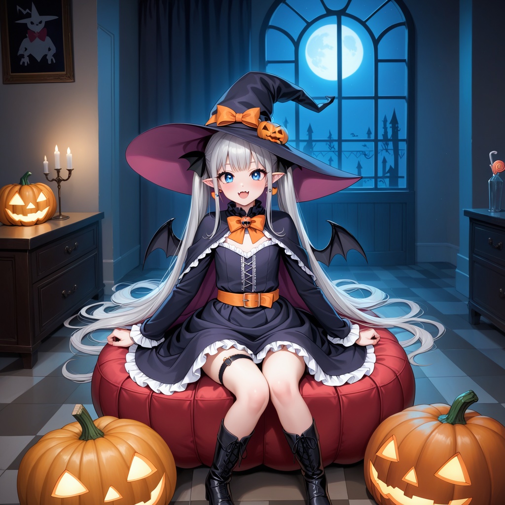 ハロウィン娘(AIイラスト)20241020