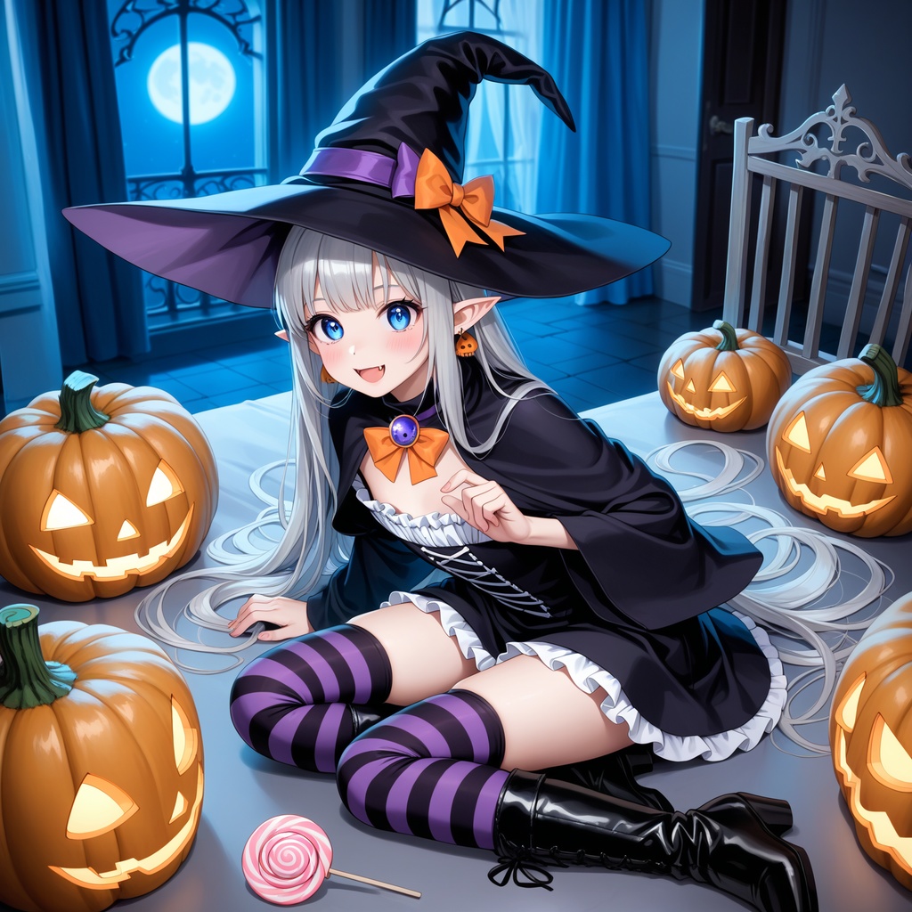 ハロウィン娘(AIイラスト)20241020