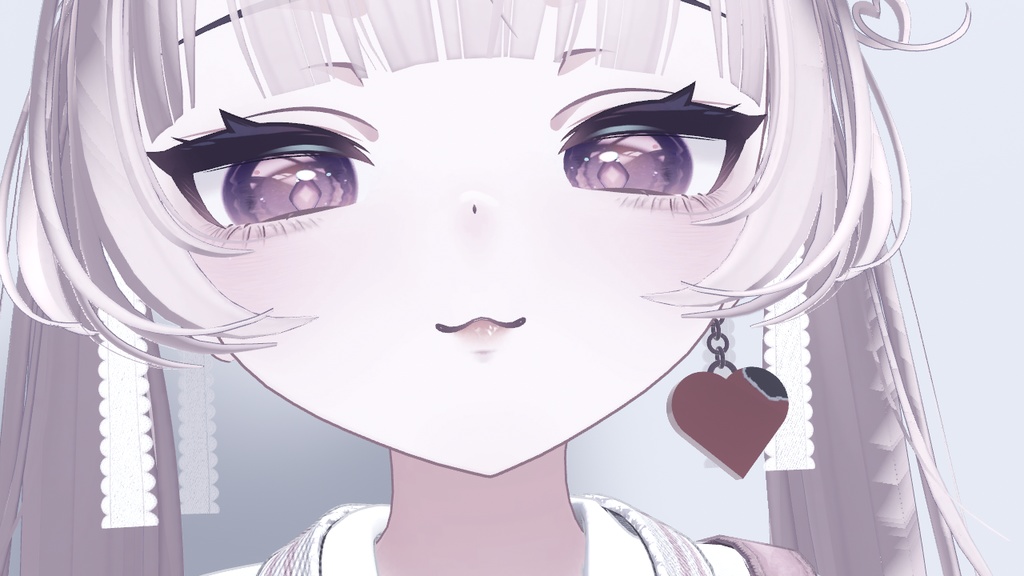 【VRC想定】ハートチョコのイヤリング