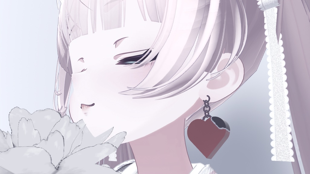 【VRC想定】ハートチョコのイヤリング