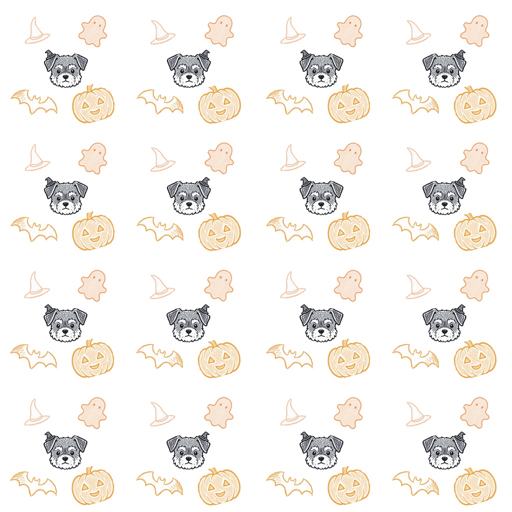 ハロウィン風シュナウザー3枚セット