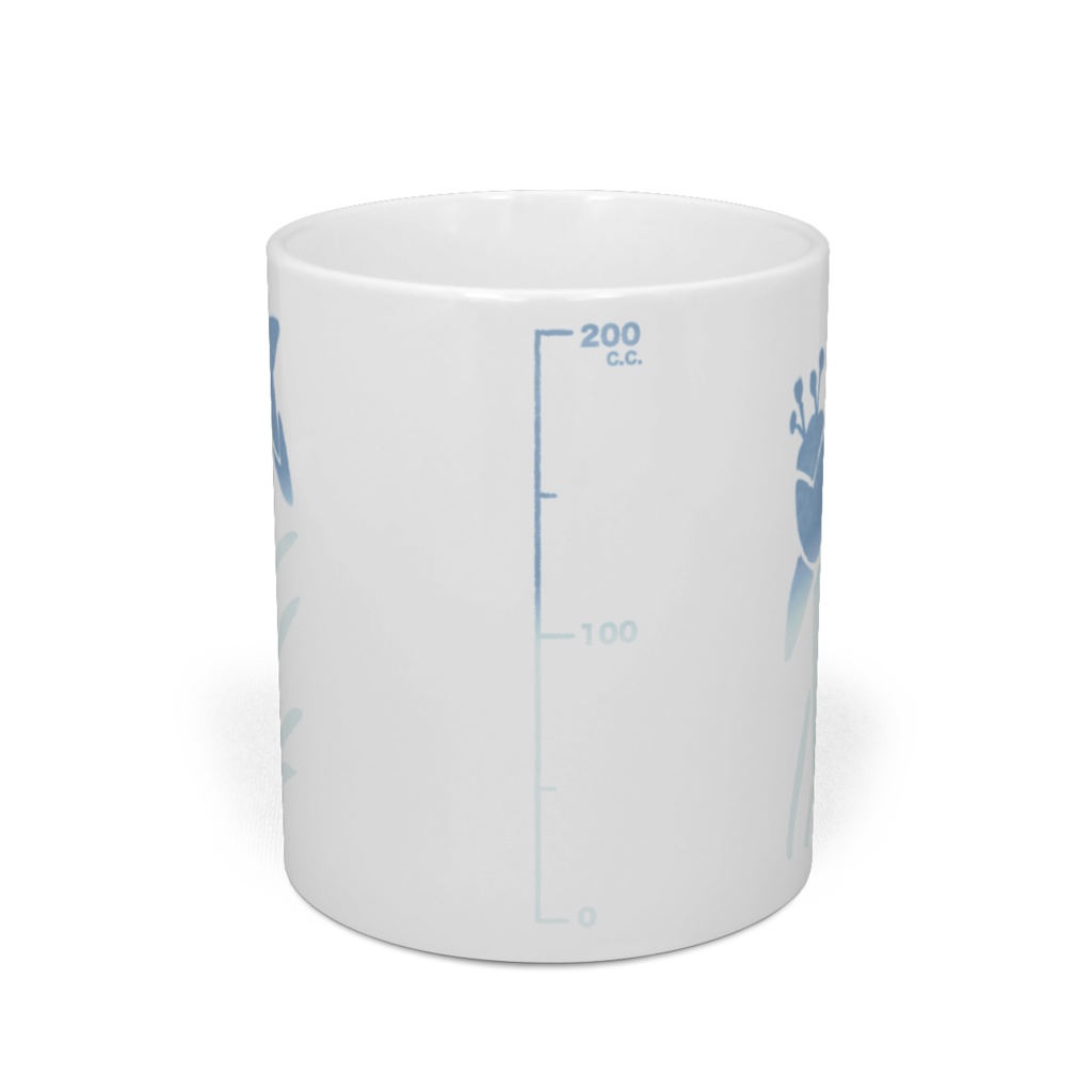 レトログラデ花柄(水色)