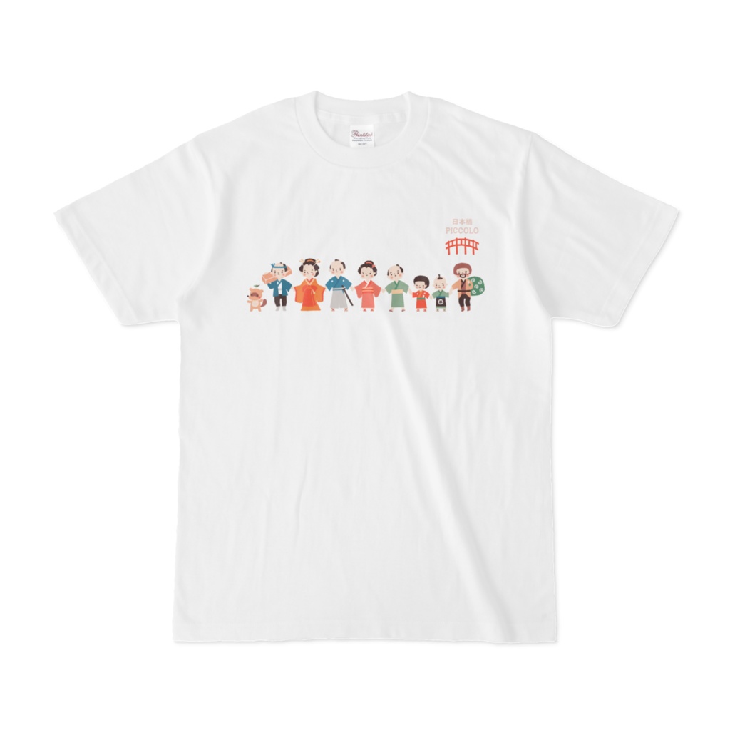 ピッコロTシャツ　「落語界の仲間たちbyとつかりょうこ」