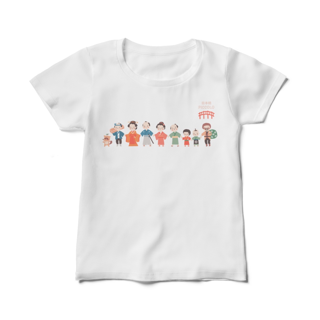 ピッコロTシャツ　「落語界の仲間たちbyとつかりょうこ」レディースTシャツ