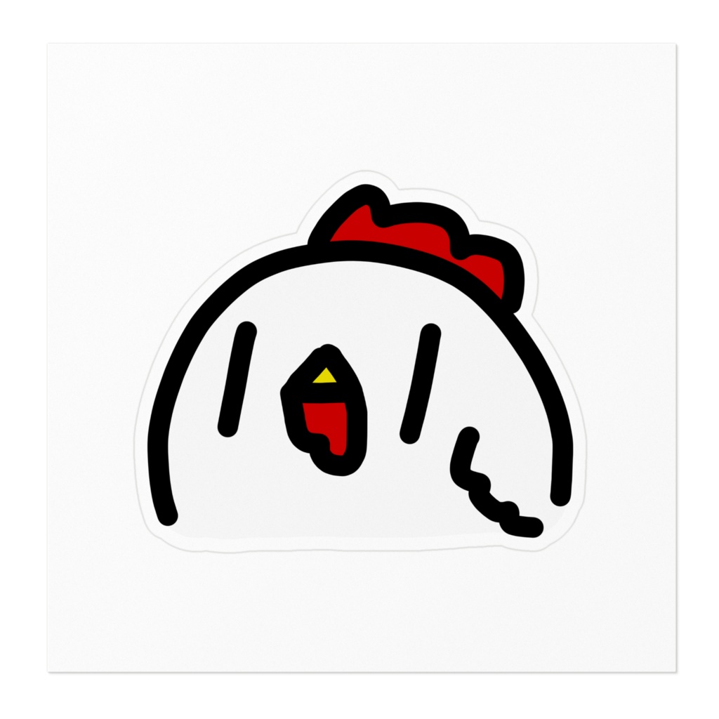 にわとりくんステッカー
